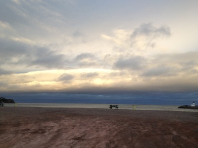 Stormy skyline